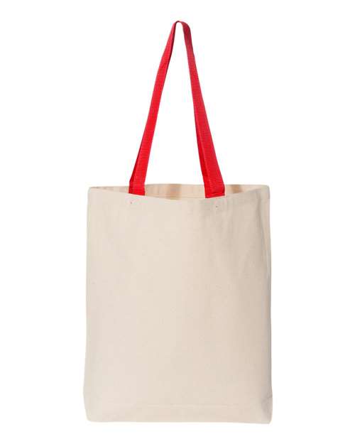 Q4400 11L Canvas Tote with Contrast-Color Handles