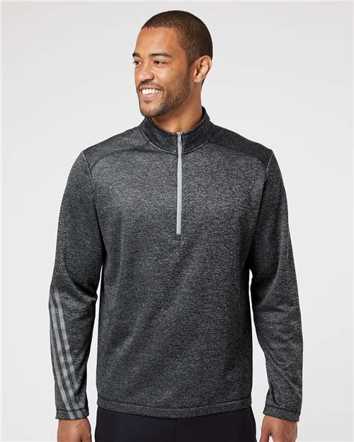 A284 Men's Brushed Terry Heathered Quarter-Zip Pullover