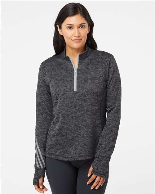 A285 Women's Brushed Terry Heathered Quarter-Zip Pullover