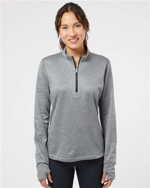 A285 Women's Brushed Terry Heathered Quarter-Zip Pullover