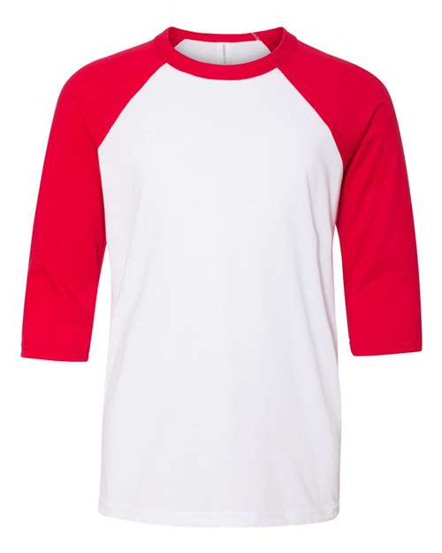3200Y Youth Three-Quarter Sleeve Baseball Tee