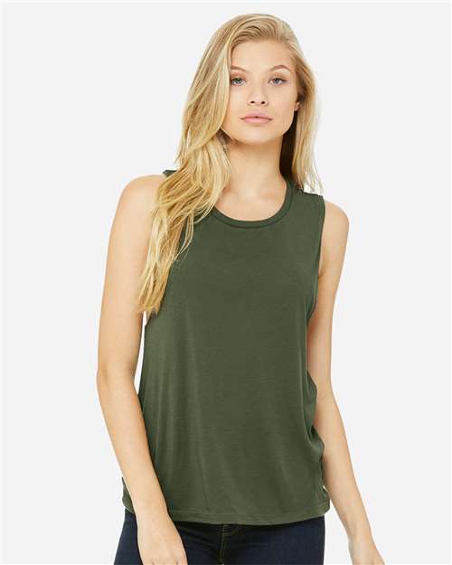8803 Women's Flowy Scoop Muscle Tank
