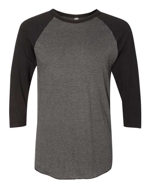 BB453W Unisex 50/50 Raglan Three-Quarter Sleeve Tee