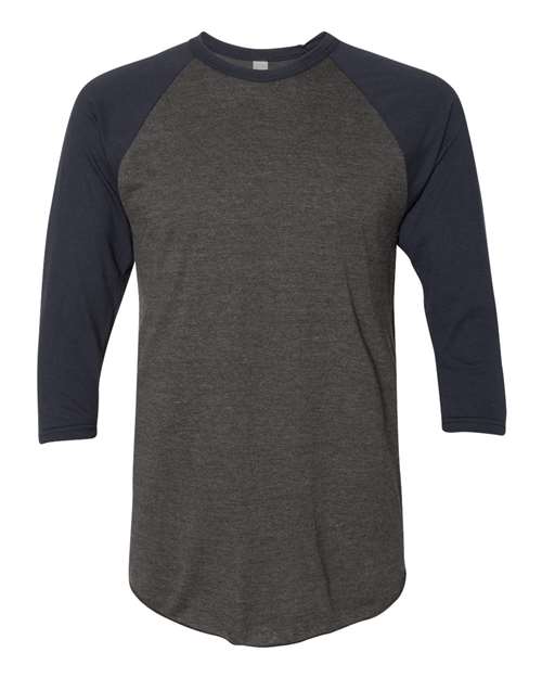 BB453W Unisex 50/50 Raglan Three-Quarter Sleeve Tee