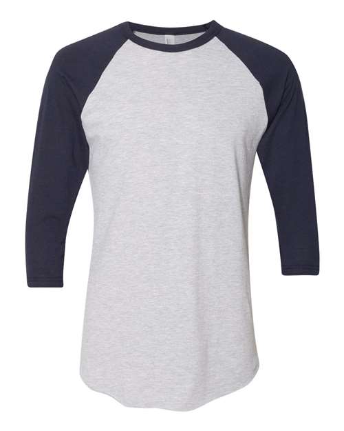 BB453W Unisex 50/50 Raglan Three-Quarter Sleeve Tee