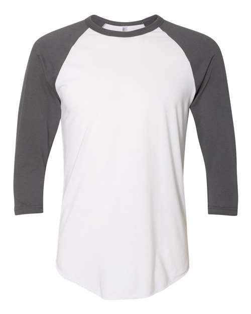 BB453W Unisex 50/50 Raglan Three-Quarter Sleeve Tee