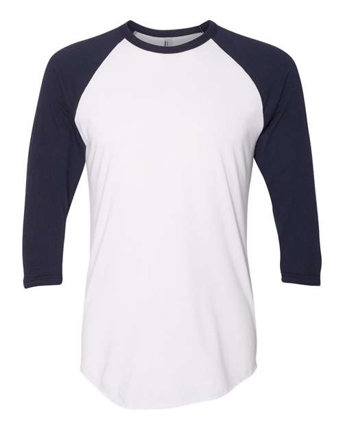 BB453W Unisex 50/50 Raglan Three-Quarter Sleeve Tee