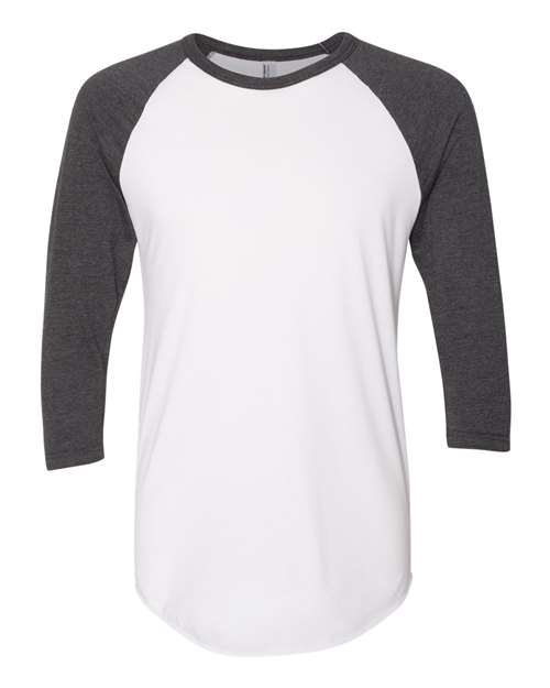 BB453W Unisex 50/50 Raglan Three-Quarter Sleeve Tee
