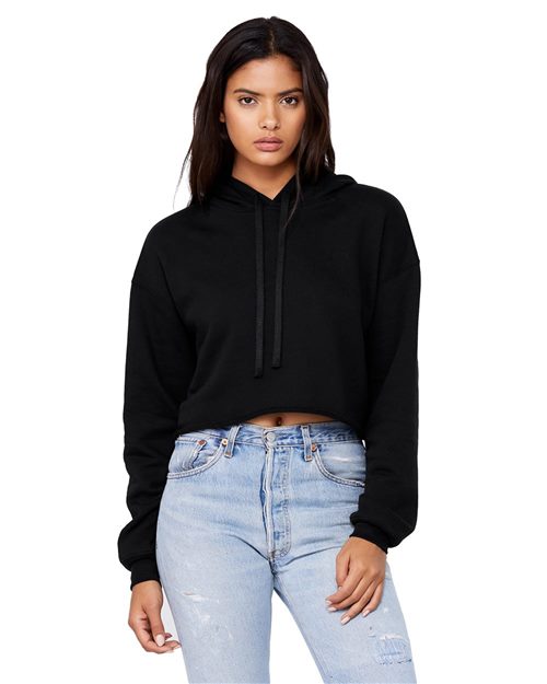 7502 Women's Crop Fleece Hoodie Sweatshirt
