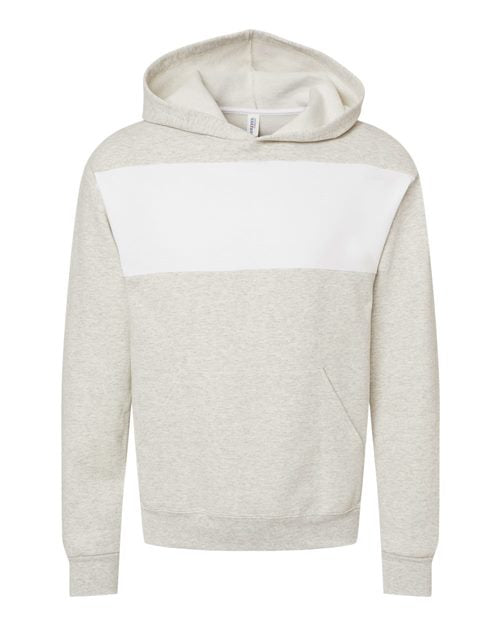 90MR Unisex Snow Heather French Terry Raglan Hooded Sweatshirt
