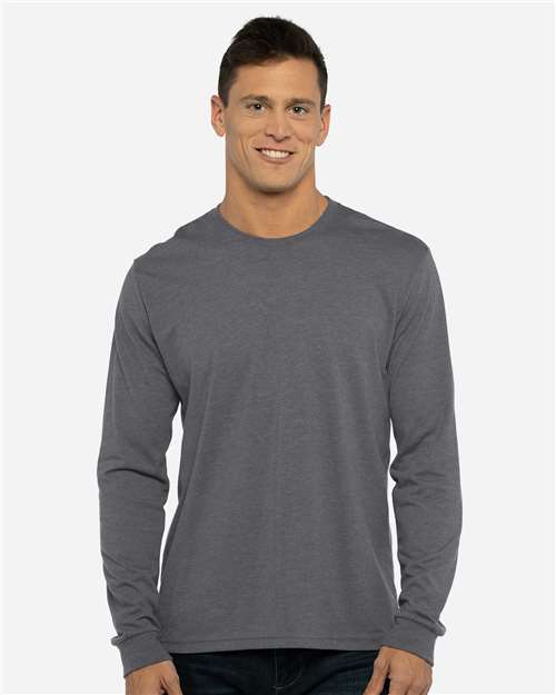 6411 Unisex Sueded Long Sleeve T-Shirt