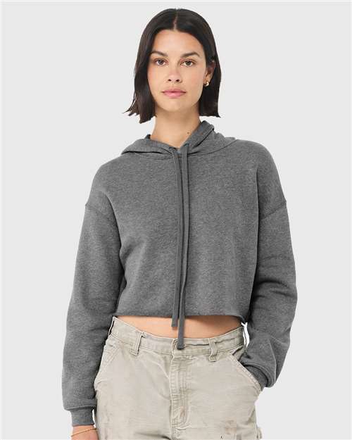 7502 Women's Crop Fleece Hoodie Sweatshirt