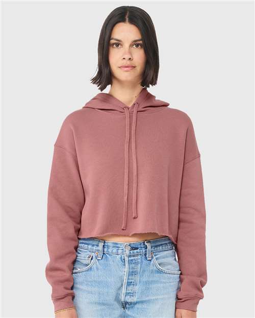 7502 Women's Crop Fleece Hoodie Sweatshirt