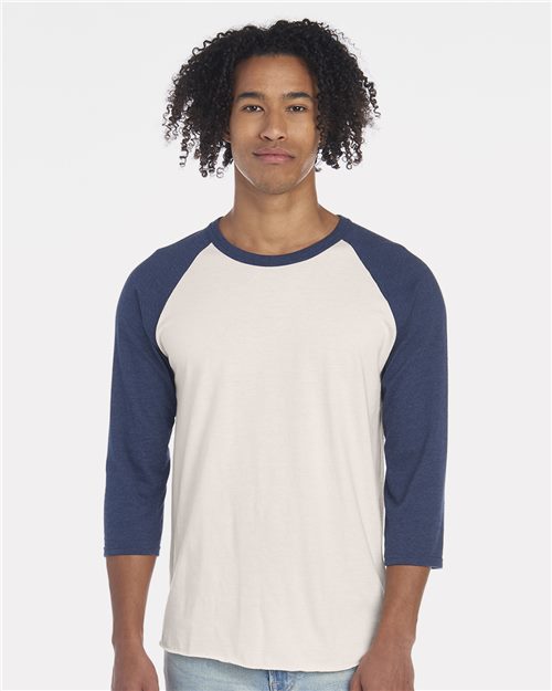 560RR Premium Blend Ringspun Three-Quarter Sleeve Raglan Baseball T-Shirt