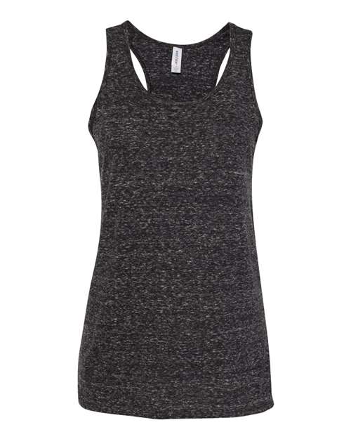 88WTKR Women's Snow Heather Jersey Racerback Tank Top