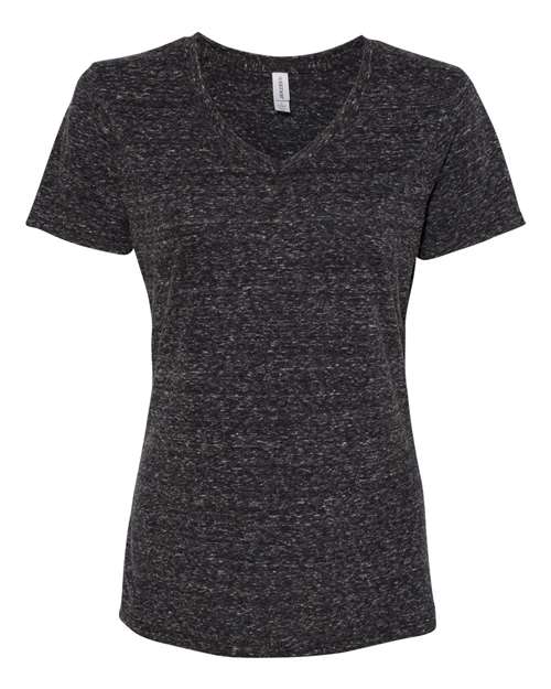 88WVR Women's Snow Heather Jersey V-Neck T-Shirt