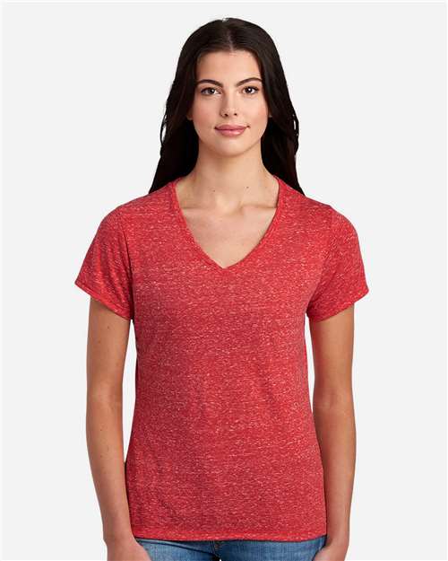 88WVR Women's Snow Heather Jersey V-Neck T-Shirt