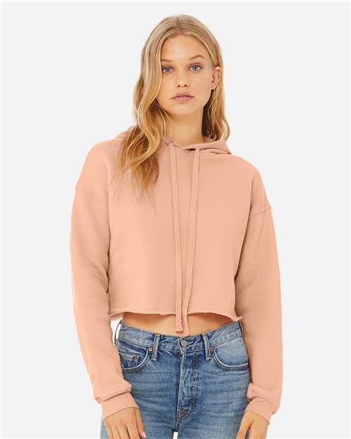 7502 Women's Crop Fleece Hoodie Sweatshirt