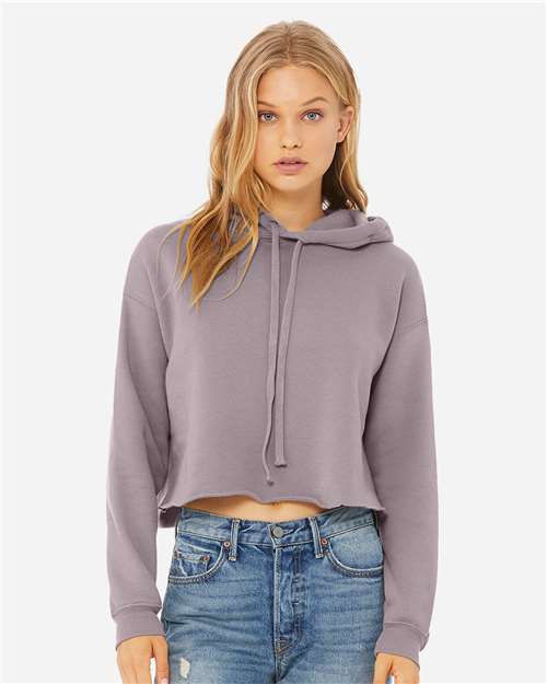 7502 Women's Crop Fleece Hoodie Sweatshirt