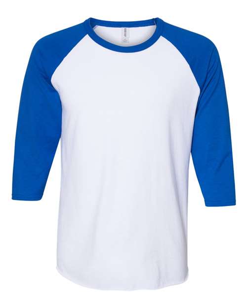 560RR Premium Blend Ringspun Three-Quarter Sleeve Raglan Baseball T-Shirt