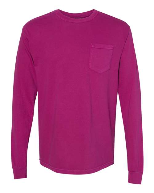 4410 Garment-Dyed Heavyweight Long Sleeve Pocket T-Shirt