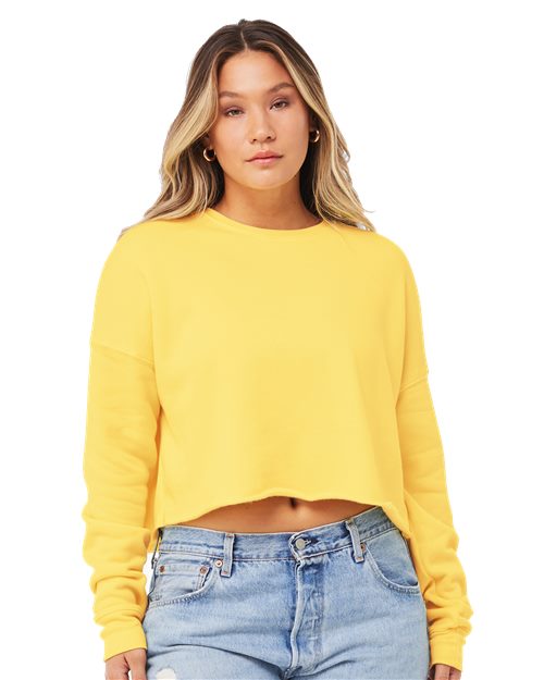 7503 Women's Crop Fleece Crewneck Sweatshirt
