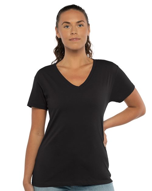 3940 Women’s Cotton V-Neck T-Shirt
