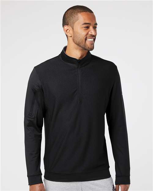A295 Men's Performance Textured Quarter-Zip Pullover