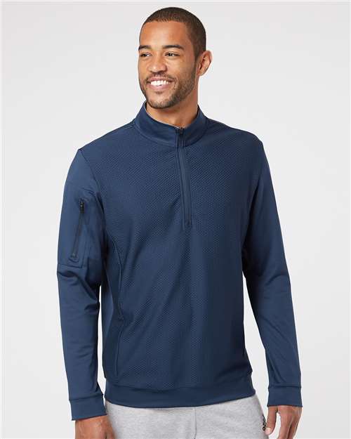 A295 Men's Performance Textured Quarter-Zip Pullover