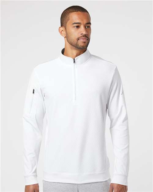 A295 Men's Performance Textured Quarter-Zip Pullover