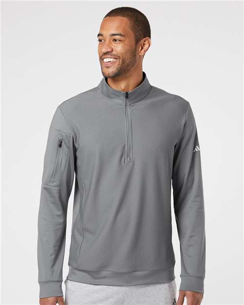 A295 Men's Performance Textured Quarter-Zip Pullover