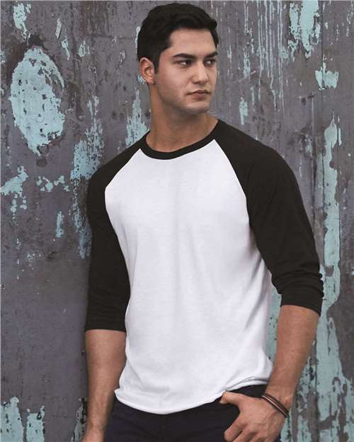 560RR Premium Blend Ringspun Three-Quarter Sleeve Raglan Baseball T-Shirt