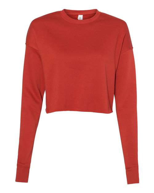 7503 Women's Crop Fleece Crewneck Sweatshirt