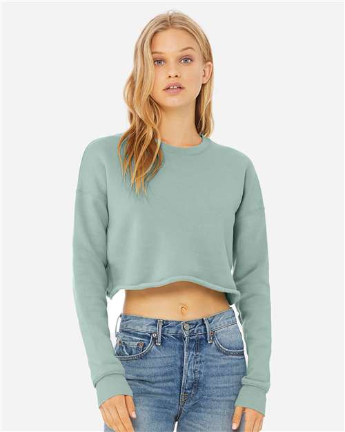 7503 Women's Crop Fleece Crewneck Sweatshirt