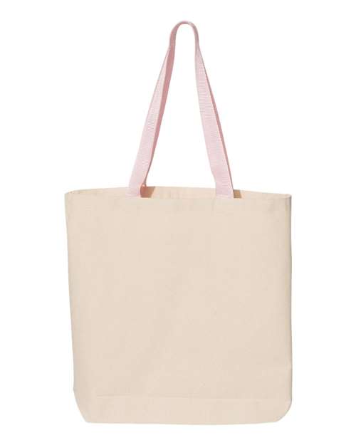 Q4400 11L Canvas Tote with Contrast-Color Handles