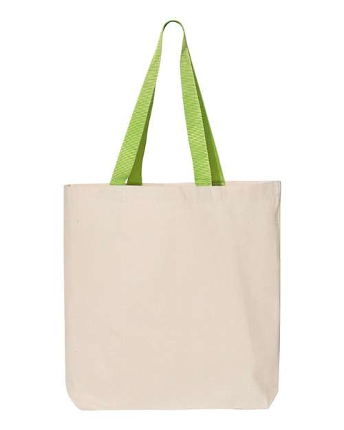 Q4400 11L Canvas Tote with Contrast-Color Handles