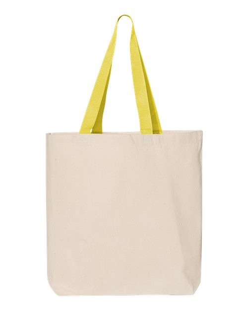 Q4400 11L Canvas Tote with Contrast-Color Handles