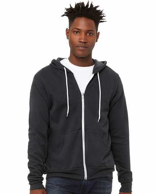 3739 Unisex Sponge Fleece Full-Zip Hoodie Sweatshirt