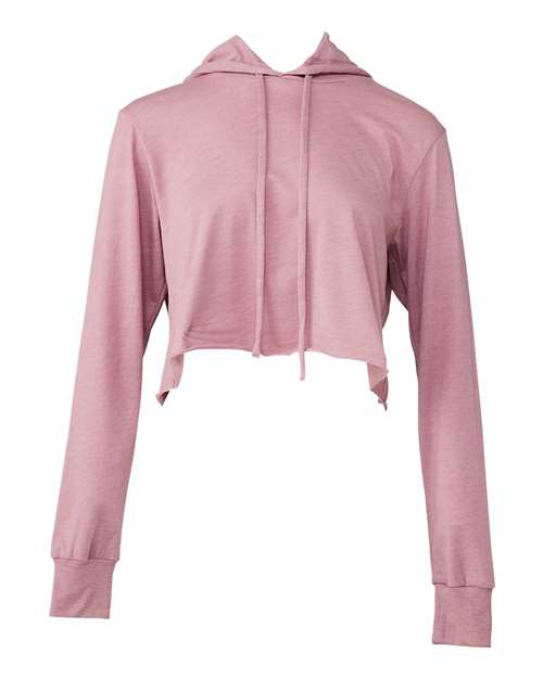 8512 Women’s Triblend Crop Long Sleeve Hoodie