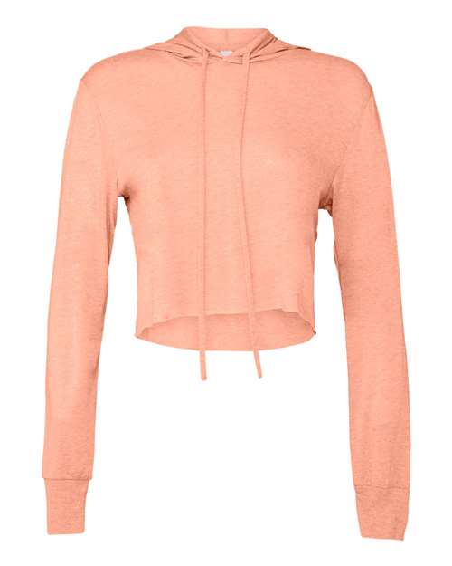 8512 Women’s Triblend Crop Long Sleeve Hoodie