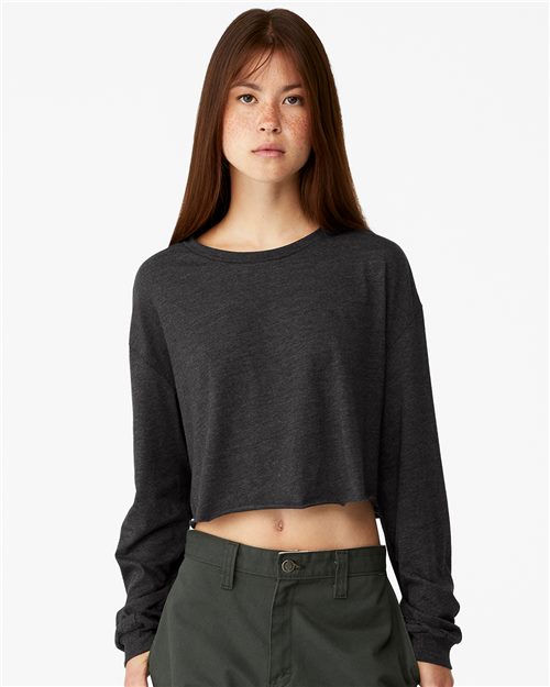 6501 Women's FWD Fashion Crop Long Sleeve Tee