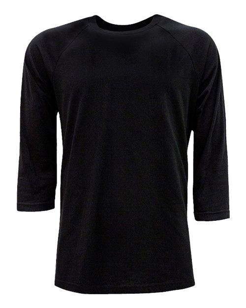 6251 Unisex CVC Three-Quarter Sleeve Raglan T-Shirt