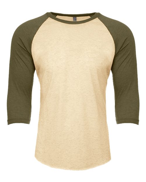 6251 Unisex CVC Three-Quarter Sleeve Raglan T-Shirt