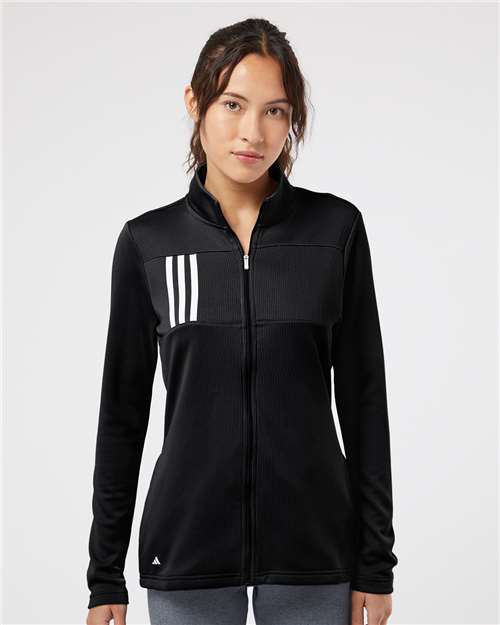 A483 Women's 3-Stripes Double Knit Full-Zip