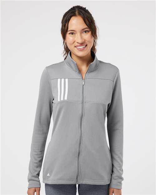 A483 Women's 3-Stripes Double Knit Full-Zip