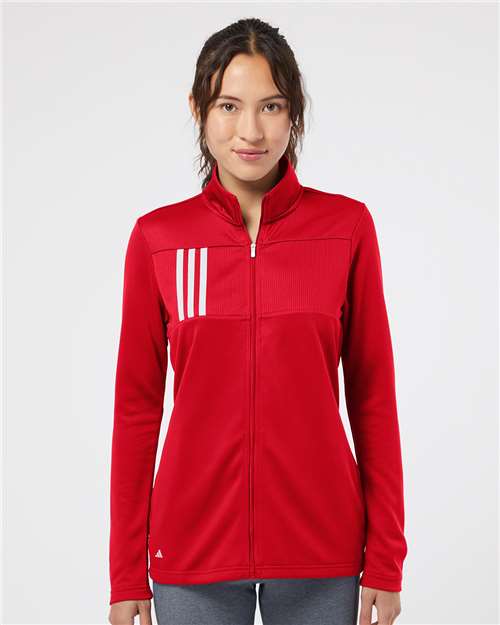 A483 Women's 3-Stripes Double Knit Full-Zip