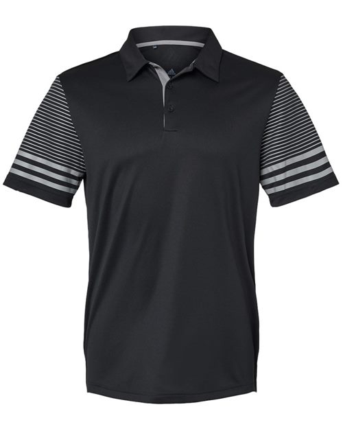 A490 Men's Striped Sleeve Polo