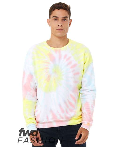 3945RD Unisex FWD Fashion Tie-Dyed Crewneck Sweatshirt