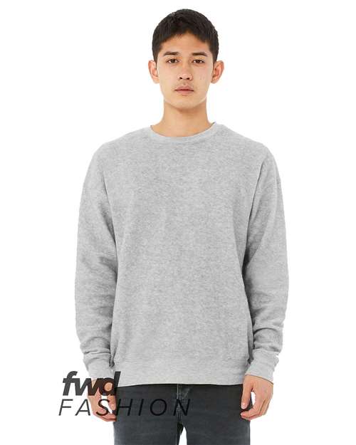 3345 Unisex FWD Fashion Sueded Drop Shoulder Crewneck Sweatshirt