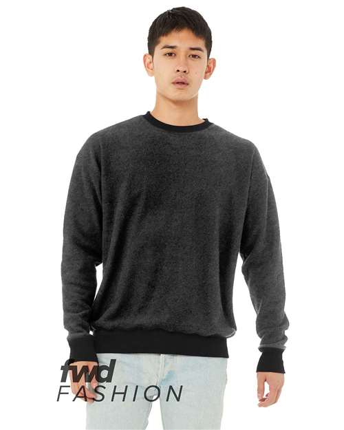 3345 Unisex FWD Fashion Sueded Drop Shoulder Crewneck Sweatshirt